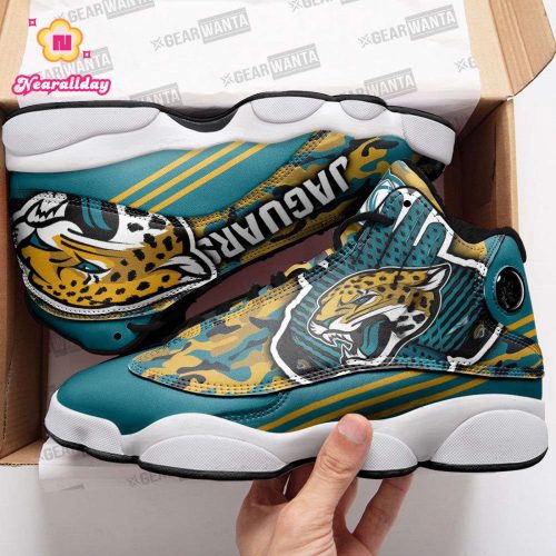 Jacksonville Jaguars Air Jordan 13 Sneaker Custom For Fans Gift