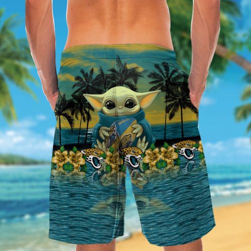 Jacksonville Jaguars & Baby Yoda Hawaiian Shirt Gift for Men Women #2