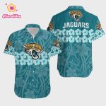 Jacksonville Jaguars Flower And Logo Hawaiian Shirt