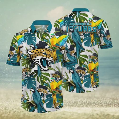 Jacksonville Jaguars Flower Colorful Hawaiian Shirt