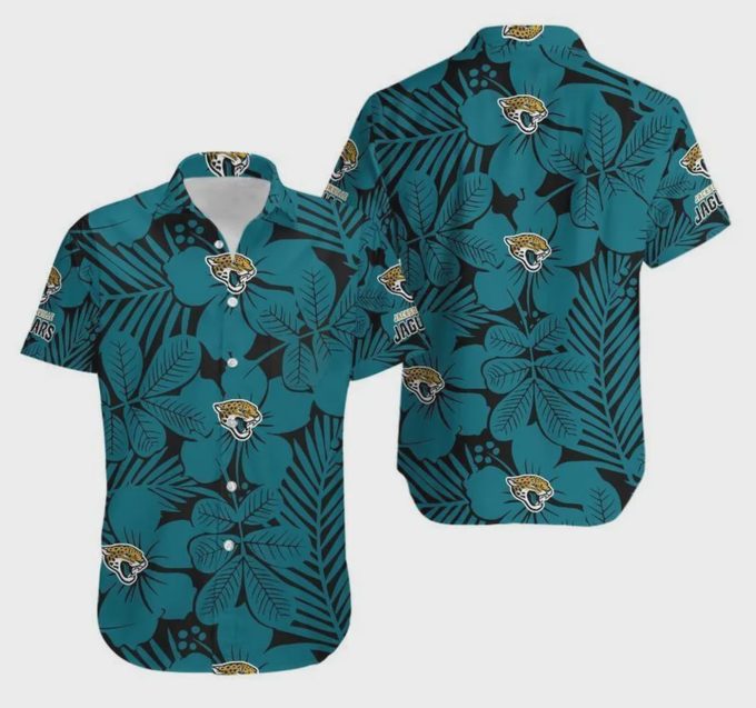 Jacksonville Jaguars Flower Vintage Hawaiian Shirt