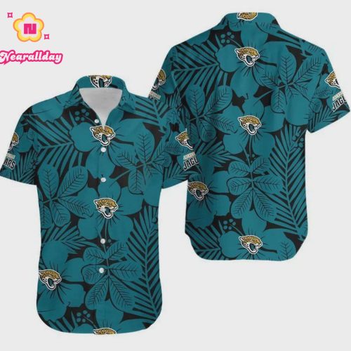 Jacksonville Jaguars Flower Vintage Hawaiian Shirt