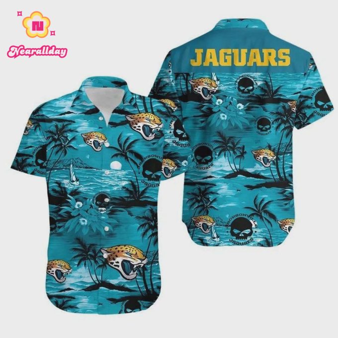 Jacksonville Jaguars Football Pattern Hawaiian Shirt