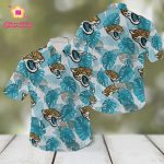 Jacksonville Jaguars Logo Leaf 3D Hawaiian Shirt