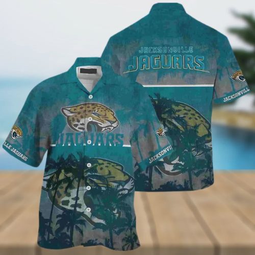 Jacksonville Jaguars Palm Tropical Hawaiian Shirt