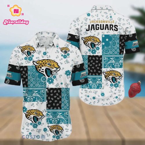 Jacksonville Jaguars Vintage Aloha Hawaiian Shirt