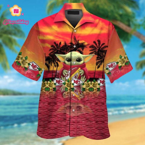 Kansas City Chiefs & Baby Yoda Hawaiian Shirt
