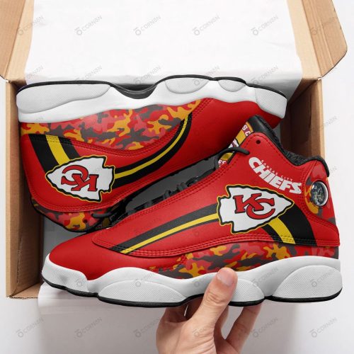 Kansas City Chiefs Camo Air Jordan 13 Sneaker Custom For Fans Gift