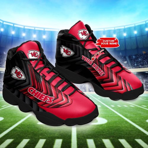 Kansas City Chiefs Custom Name Air Jordan 13 Sneakers BG179