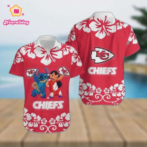 Kansas City Chiefs Lilo And Stitch Hawaiian Shirt