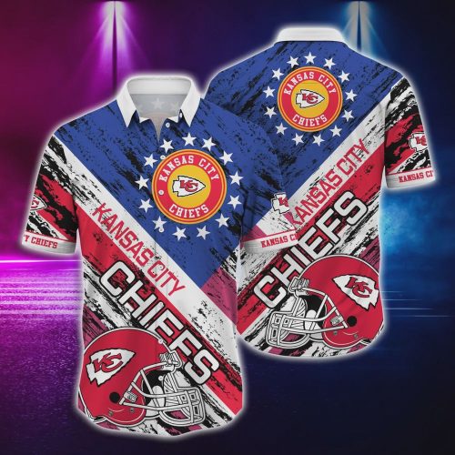 Kansas City Chiefs US Flag Hawaiian Shirt