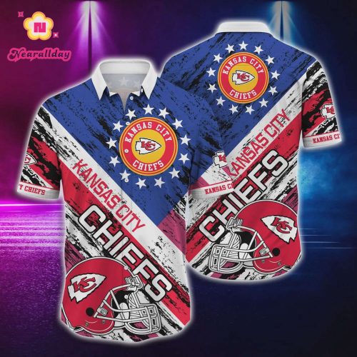 Kansas City Chiefs US Flag Hawaiian Shirt