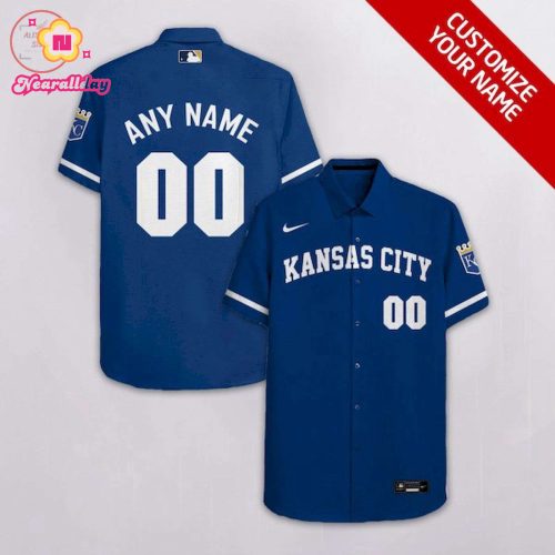 Custom Kansas City Royals Blue Hawaiian Shirt – Personalized MLB Fanwear