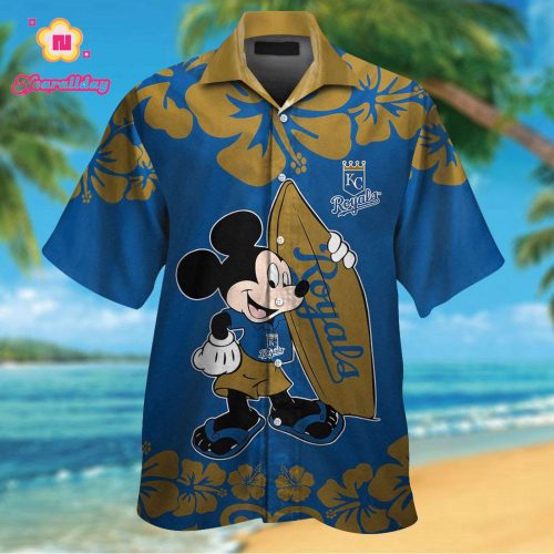 Kansas City Royals Mickey Mouse Hawaiian Shirt – Official MLB Disney Collaboration