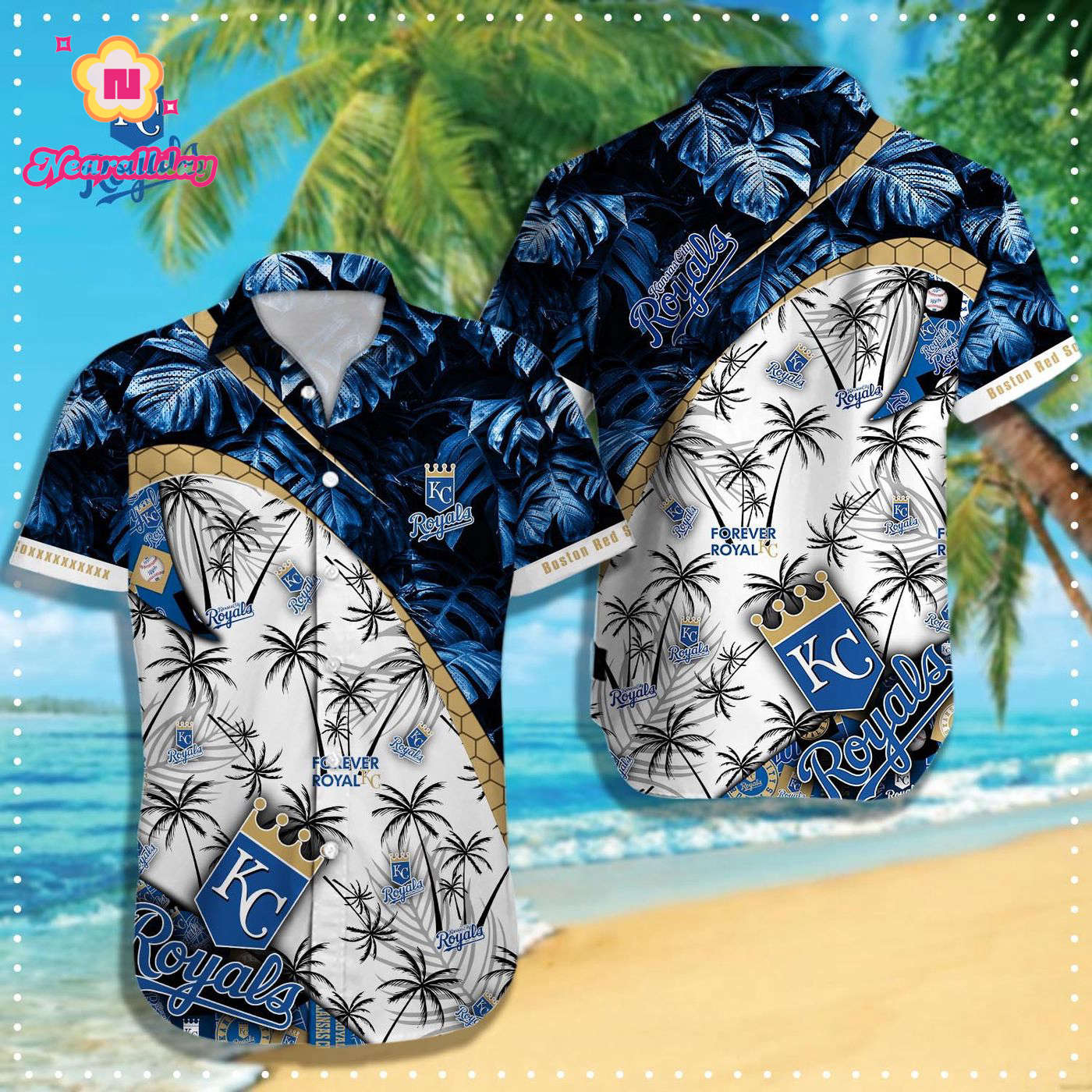 Kansas City Royals MLB Hawaiian Shirt – Official Q-49376 Gear Kansas City Royals MLB Hawaiian Shirt – Official Q-49376 Gear