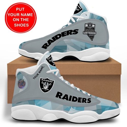 Las Vegas Raiders Air Jordan 13 Sneaker Custom For Fans Gift