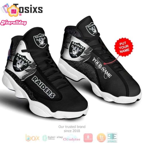 Las Vegas Raiders Air Jordan 13 Sneaker Custom For Fans Gift