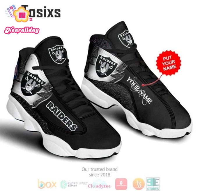 Las Vegas Raiders Air Jordan 13 Sneaker Custom For Fans Gift