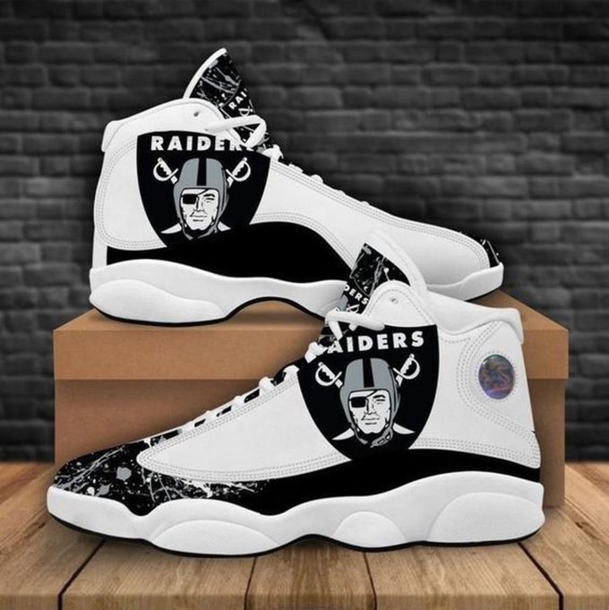 Las Vegas Raiders Air Jordan 13 Sneaker Custom For Fans Gift