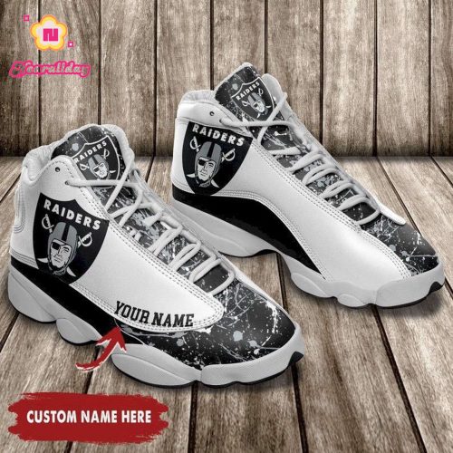 Las Vegas Raiders Air Jordan 13 Sneaker Custom For Fans Gift