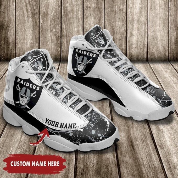 Las Vegas Raiders Air Jordan 13 Sneaker Custom For Fans Gift