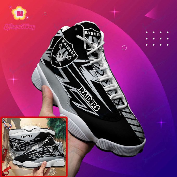 Las Vegas Raiders Air Jordan 13 Sneakers BG166