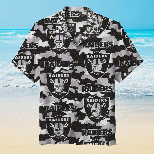 Las Vegas Raiders Camo For Fans Hawaiian Shirt