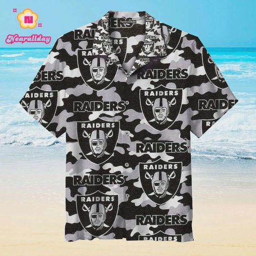 Las Vegas Raiders Camo For Fans Hawaiian Shirt