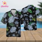 Las Vegas Raiders Color Hibiscus Hawaiian Shirt Las Vegas Raiders Color Hibiscus Hawaiian Shirt