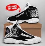 Las Vegas Raiders Custom Name Air Jordan 13 Sneakers 937
