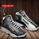 Las Vegas Raiders Custom Name Air Jordan 13 Sneakers BG102