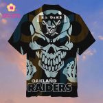 Las Vegas Raiders Full 3d Skull Hawaiian Shirt