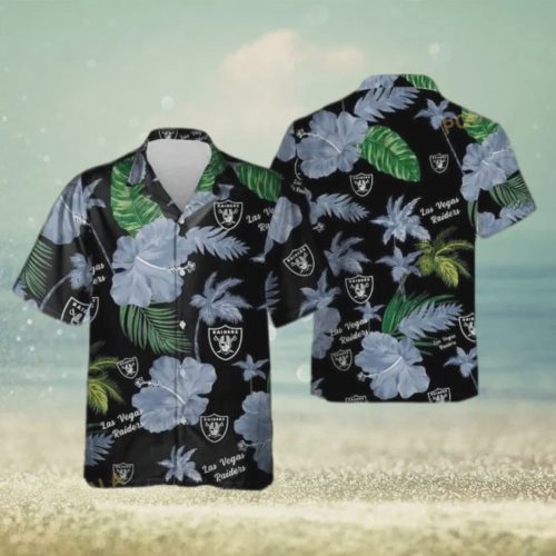 Las Vegas Raiders Hibiscus Flower Aloha Hawaiian Shirt