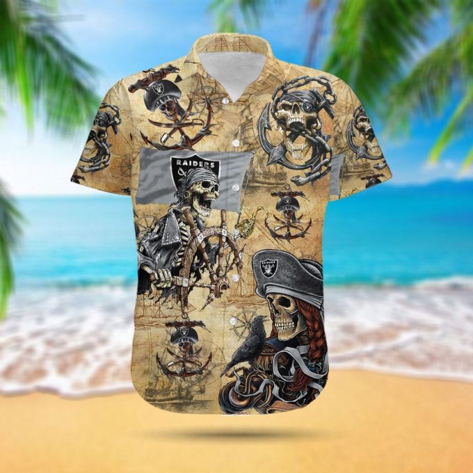 Las Vegas Raiders Pirates Retro Hawaiian Shirt