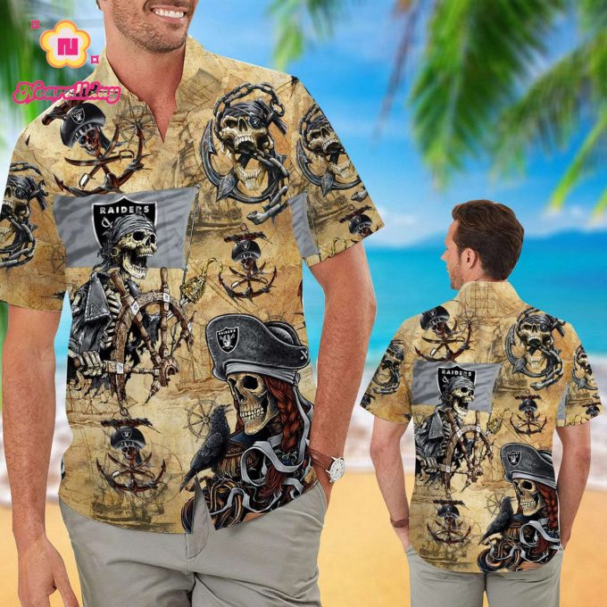 Las Vegas Raiders Pirates Retro Hawaiian Shirt
