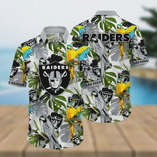 Las Vegas Raiders Special Floral Tropical Colorful Hawaiian Shirt
