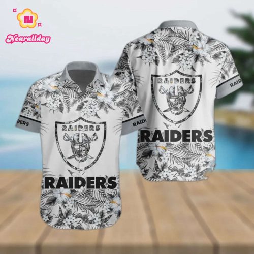 Las Vegas Raiders Special Floral Tropical Team Hawaiian Shirt