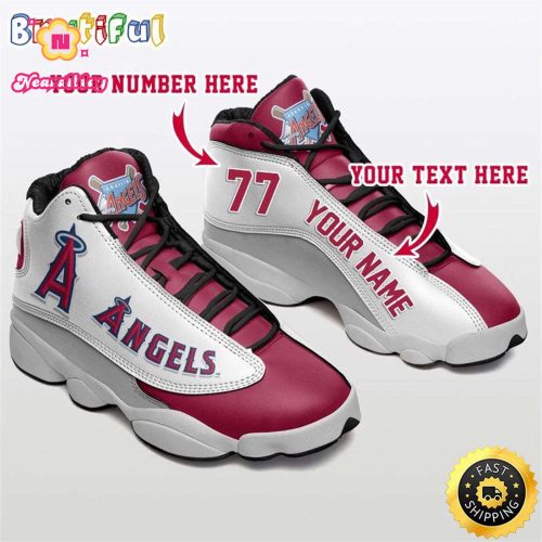 Los Angeles Angels Air Jordan 13 Sneaker Custom For Fans  Unisex Shoes Gift