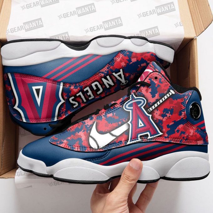 Los Angeles Angels Camo Air Jordan 13 Sneaker Custom For Fans  Unisex Shoes Gift