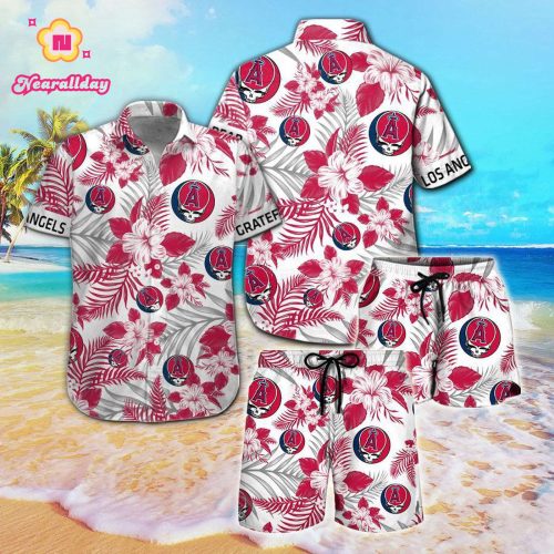 Los Angeles Angels & Grateful Dead Hawaiian Shirt – Official MLB Merchandise
