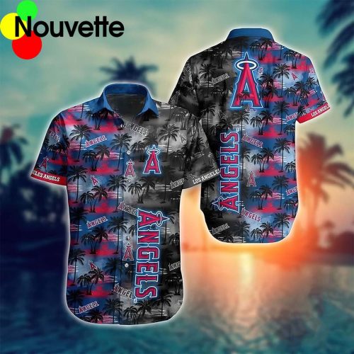Los Angeles Angels Palm Tree Hawaiian Shirt – Perfect for Summer Fun!