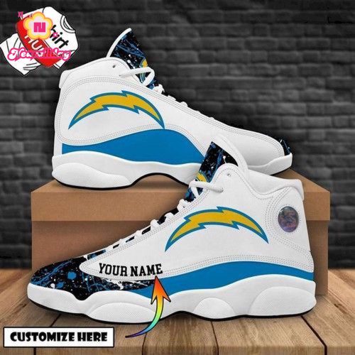 Los Angeles Chargers Air Jordan 13 Sneaker Custom For Fans Gift
