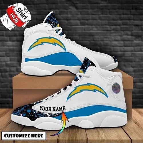 Los Angeles Chargers Air Jordan 13 Sneaker Custom For Fans Gift