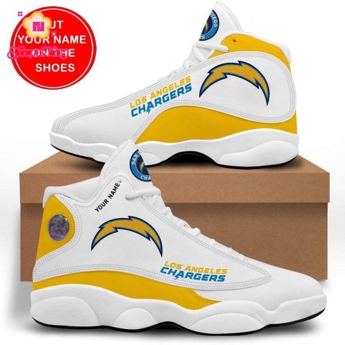 Los Angeles Chargers Air Jordan 13 Sneaker Custom For Fans Gift