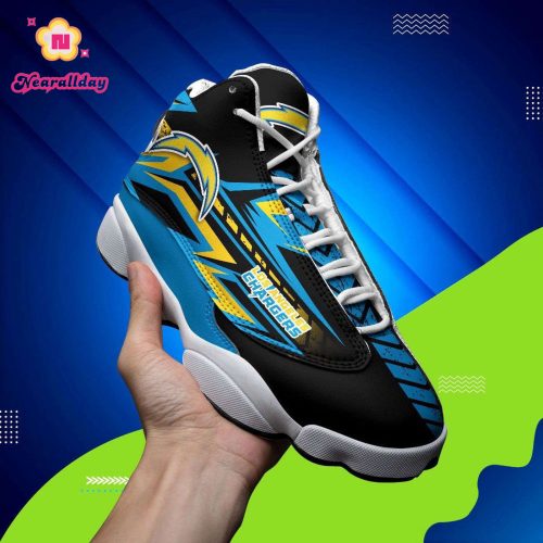 Los Angeles Chargers Air Jordan 13 Sneaker Custom For Fans Gift
