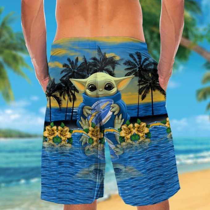 Los Angeles Chargers & Baby Yoda Hawaiian Shirt
