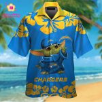 Los Angeles Chargers & Baby Yoda Hawaiian Shirt Gift for Men Women #2