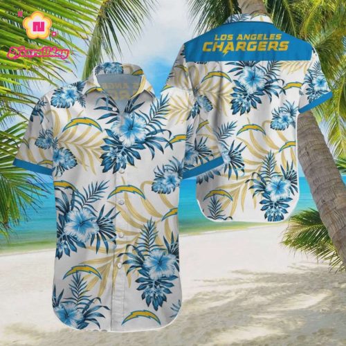 Los Angeles Chargers Beach For Fans Hawaiian Shirt
