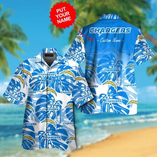 Los Angeles Chargers Hawaiian Shirt Gift for Men Women #13