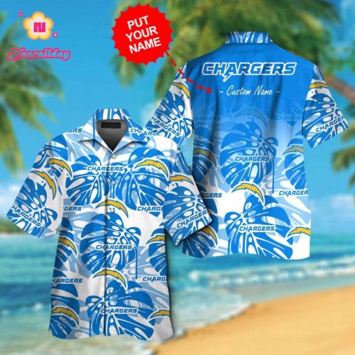 Los Angeles Chargers Hawaiian Shirt Gift for Men Women #13